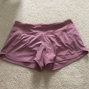 Purple Lululemon shorts